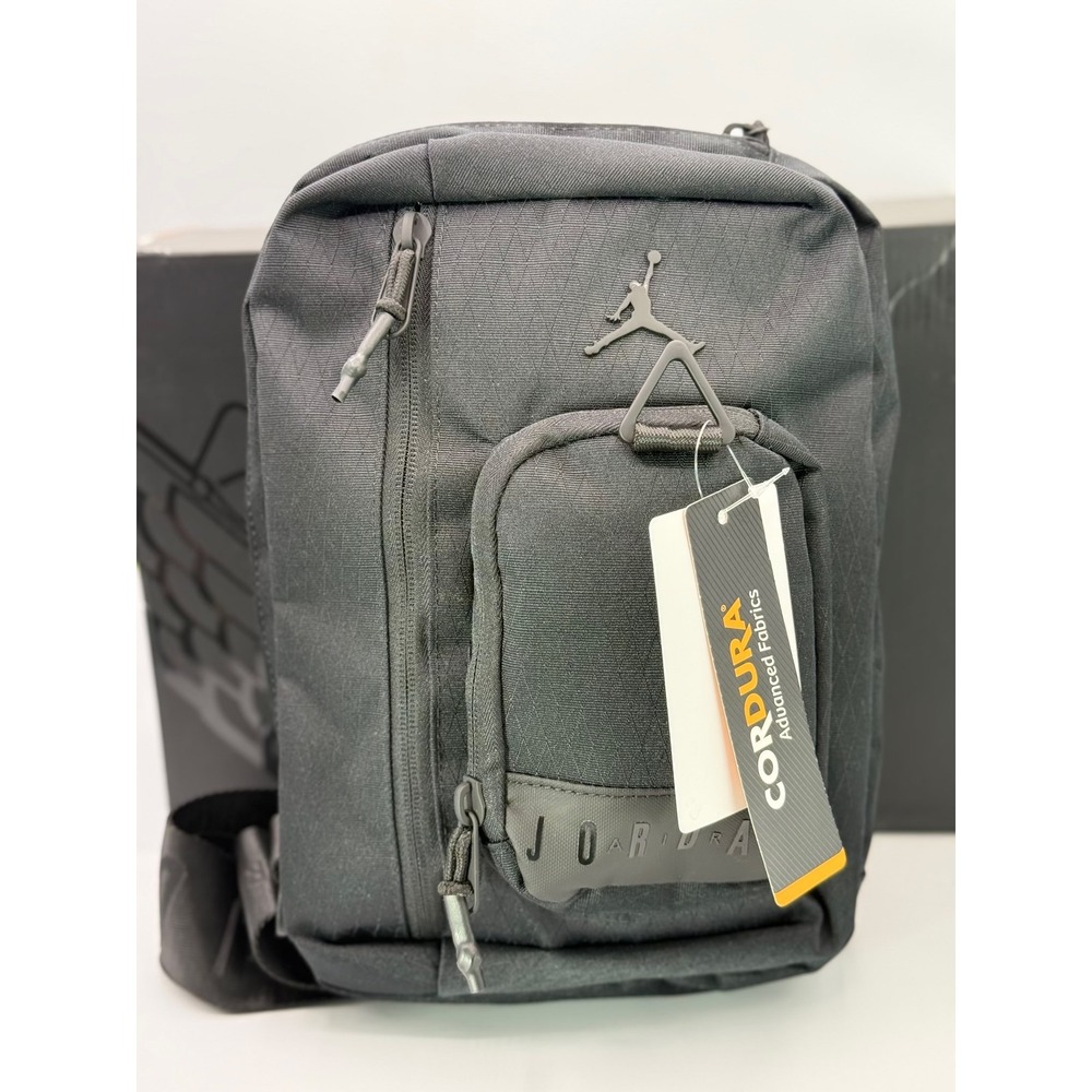 Jordan Monogram Crossbody Bag Black Cordura Sling MA0957-023 OS